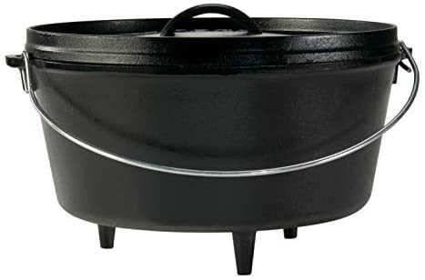 Lodge - 12 Inch / 8 Quart Cast Iron Deep Camp Dutch Oven 