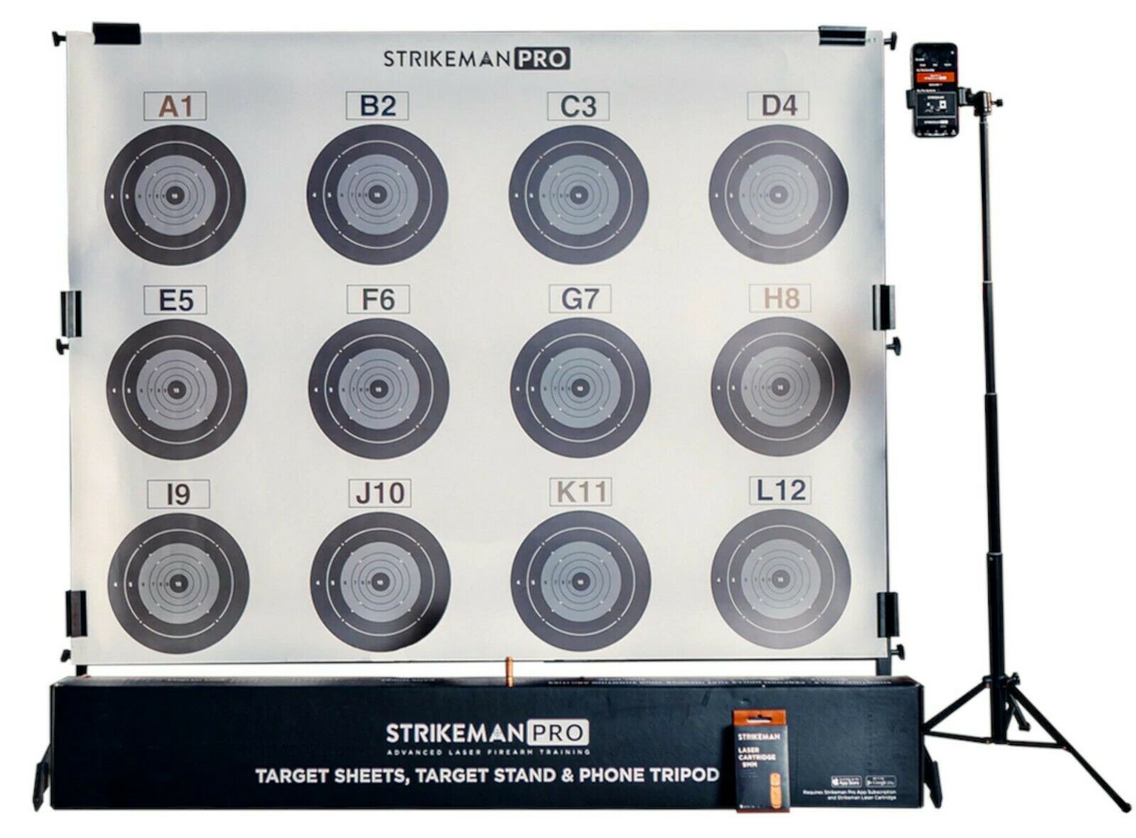 Strikeman - PRO Advanced Laser Cartridge Firearm Dry-Fire Training Kit with .243 Winchester Ammo Bullet & Downloadable App