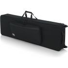 Gator Cases Rigid EPS Foam Lightweight Case w/ Wheels for 88-Note Keyboards; Reduced Depth