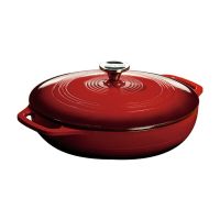 Lodge - 3.6 Quart Red Enameled Cast Iron Casserole