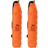 Teacher's Pet - Orange Vinyl Hunting Dog Training Bumper Hunting Dummies (2 Pack)